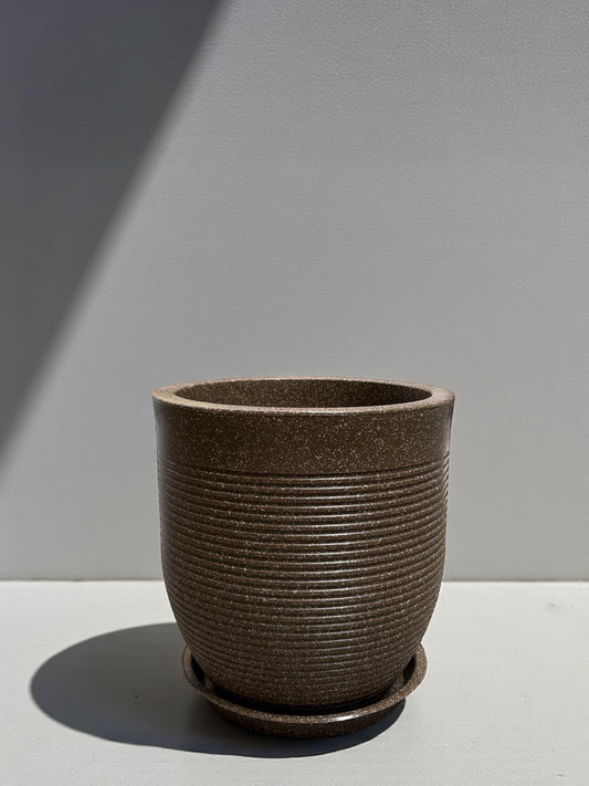 VENTO Roto Planter with Plate - Indoor & Outdoor Plant Pot