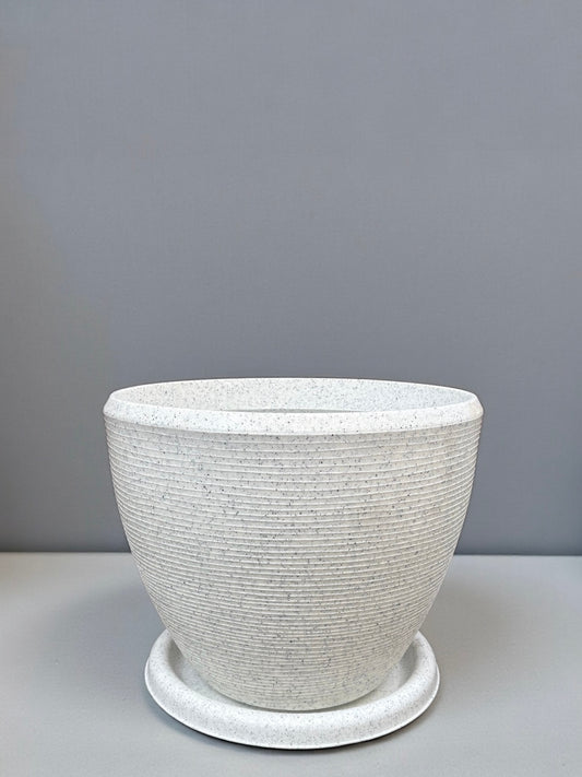 STELLAR 18" Roto Moulded Planter with Plate